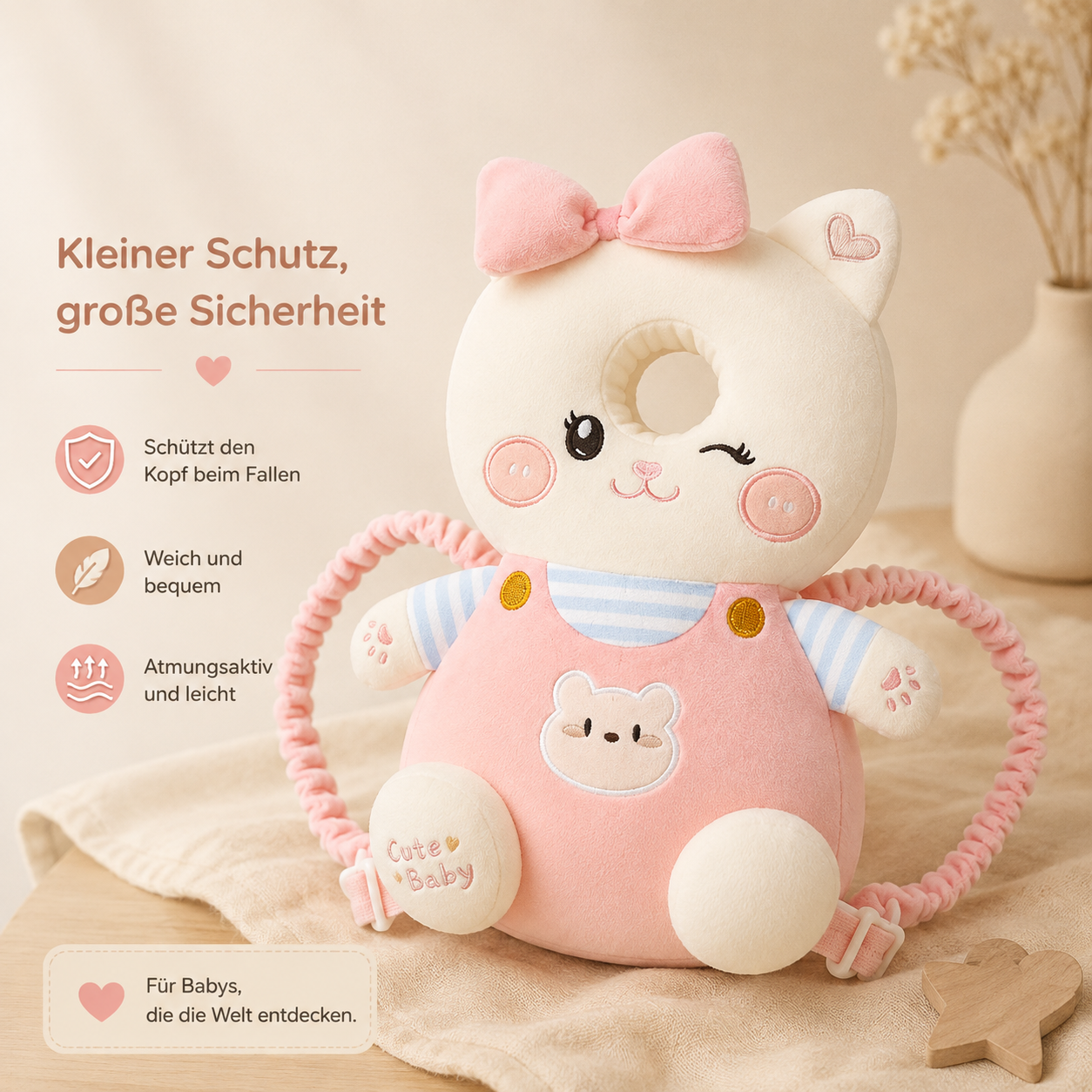 Asnova Baby-Kopfschutzkissen