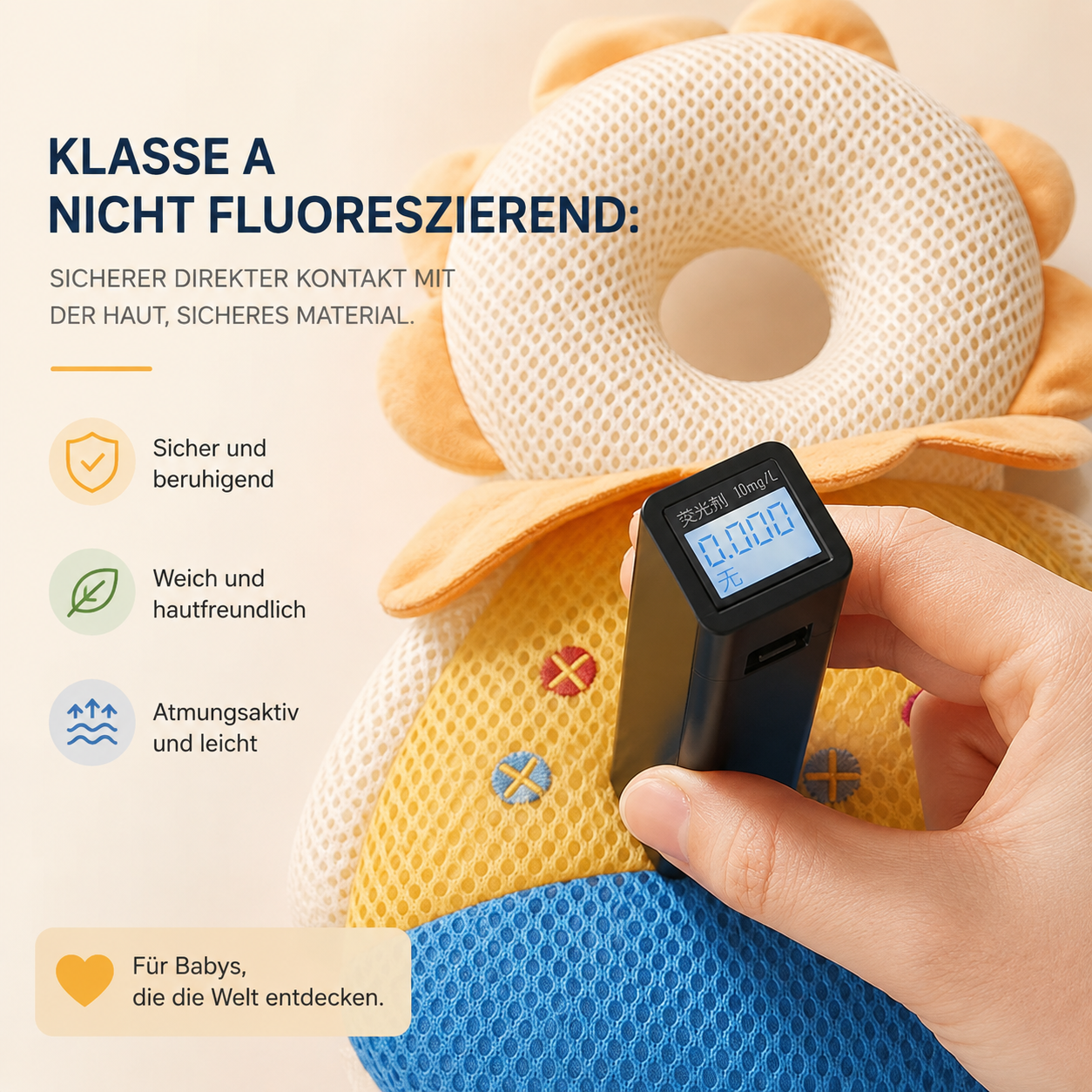 Asnova Baby-Kopfschutzkissen