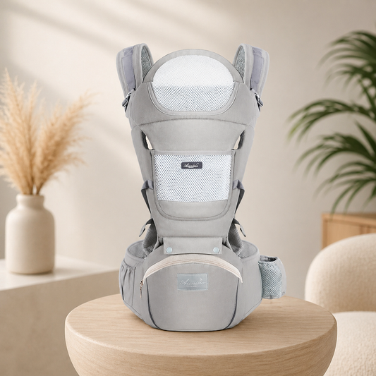 Ergonomische Babytrage mit Hüftsitz – Bequem & Sicher
