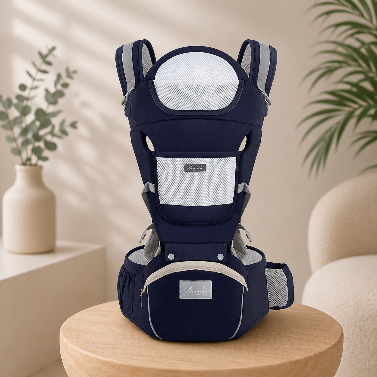 Ergonomische Babytrage mit Hüftsitz – Bequem & Sicher