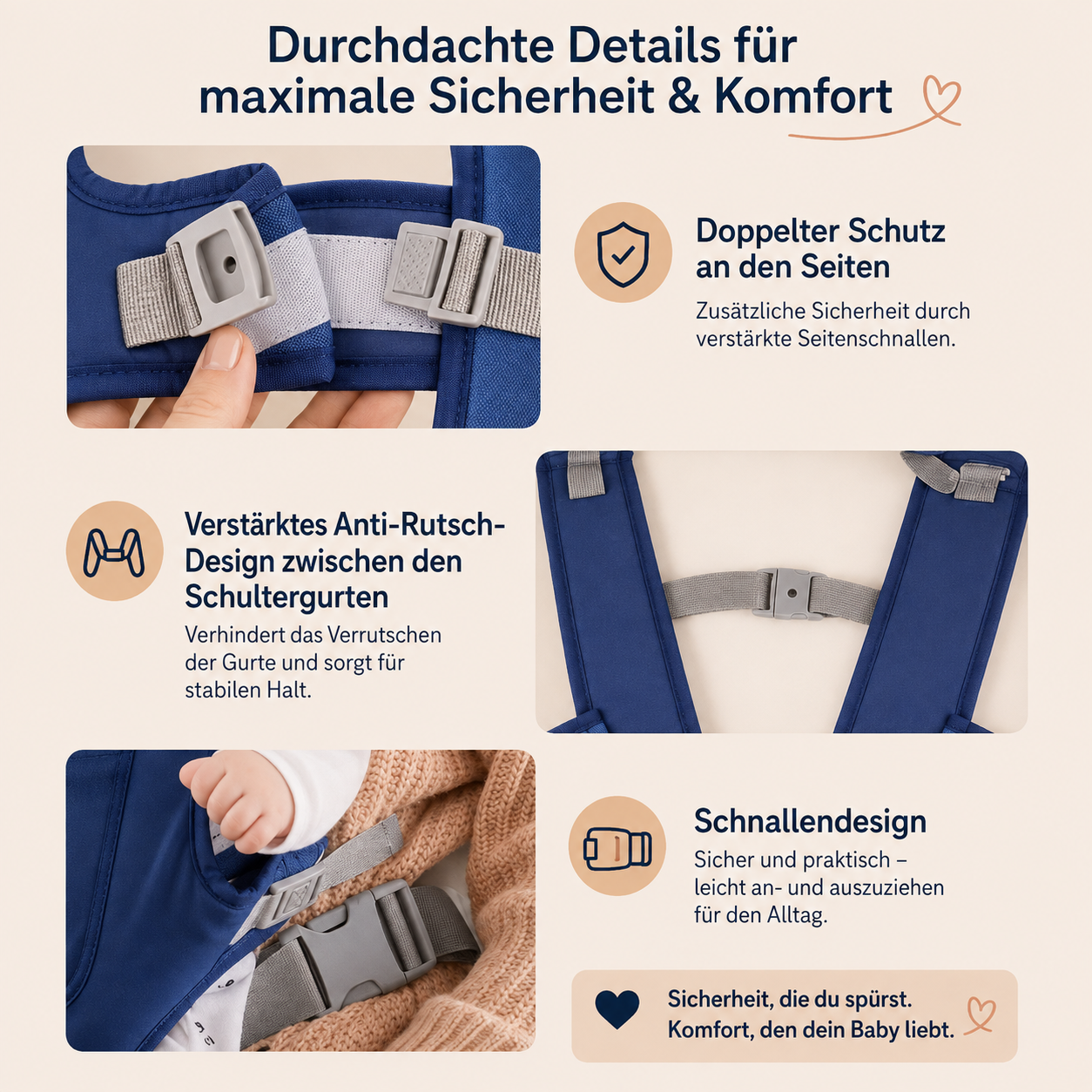 Asnova Babytrage – Komfortabel & vielseitig