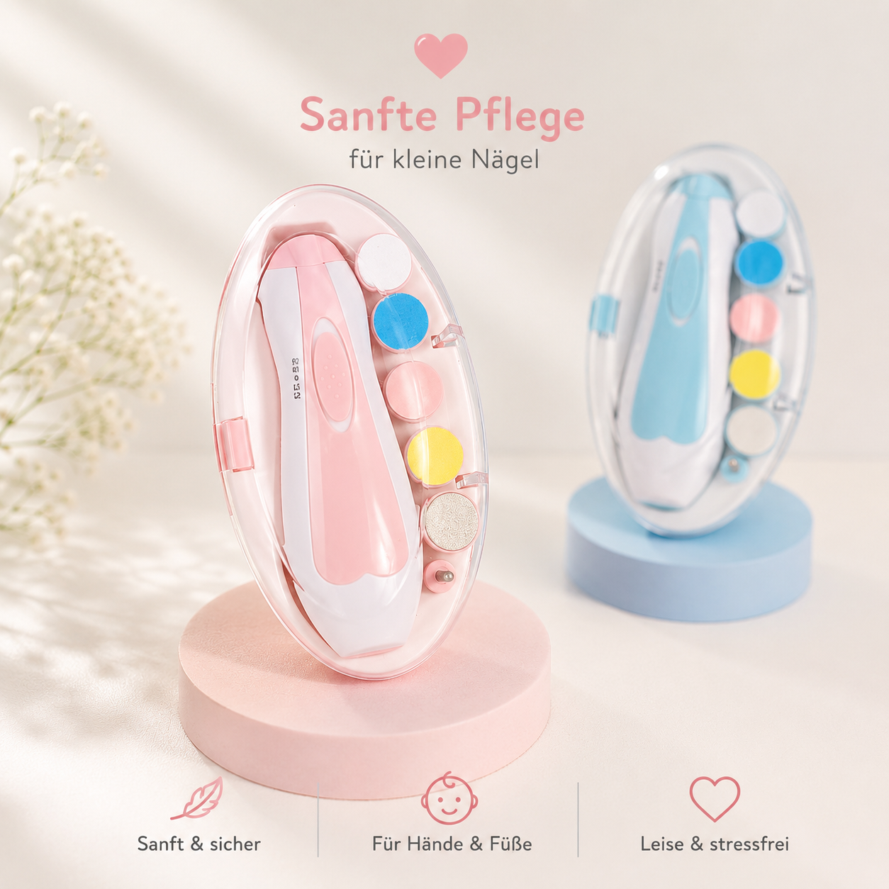 Asnova Elektrisches Baby-Nagelpflege-Set | Sanft & Sicher