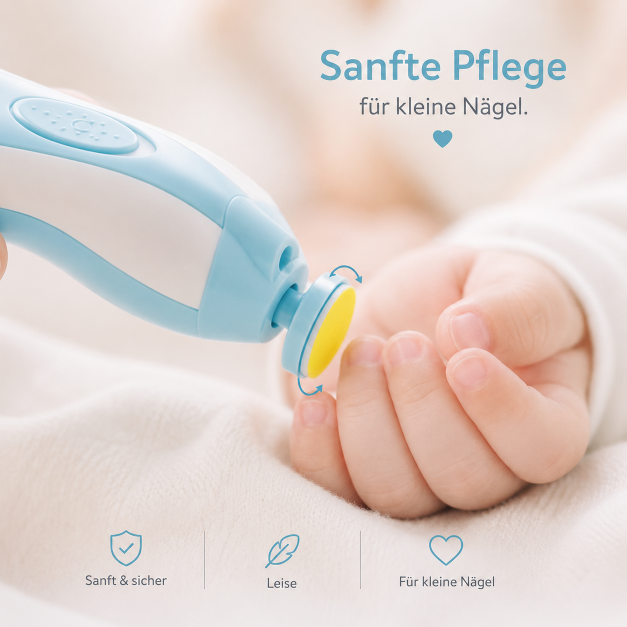 Asnova Elektrisches Baby-Nagelpflege-Set | Sanft & Sicher