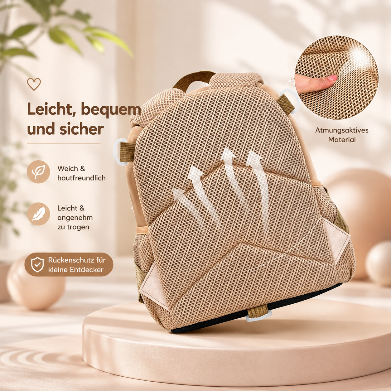 Asnova Kinder-Rucksack mit Tiermotiv