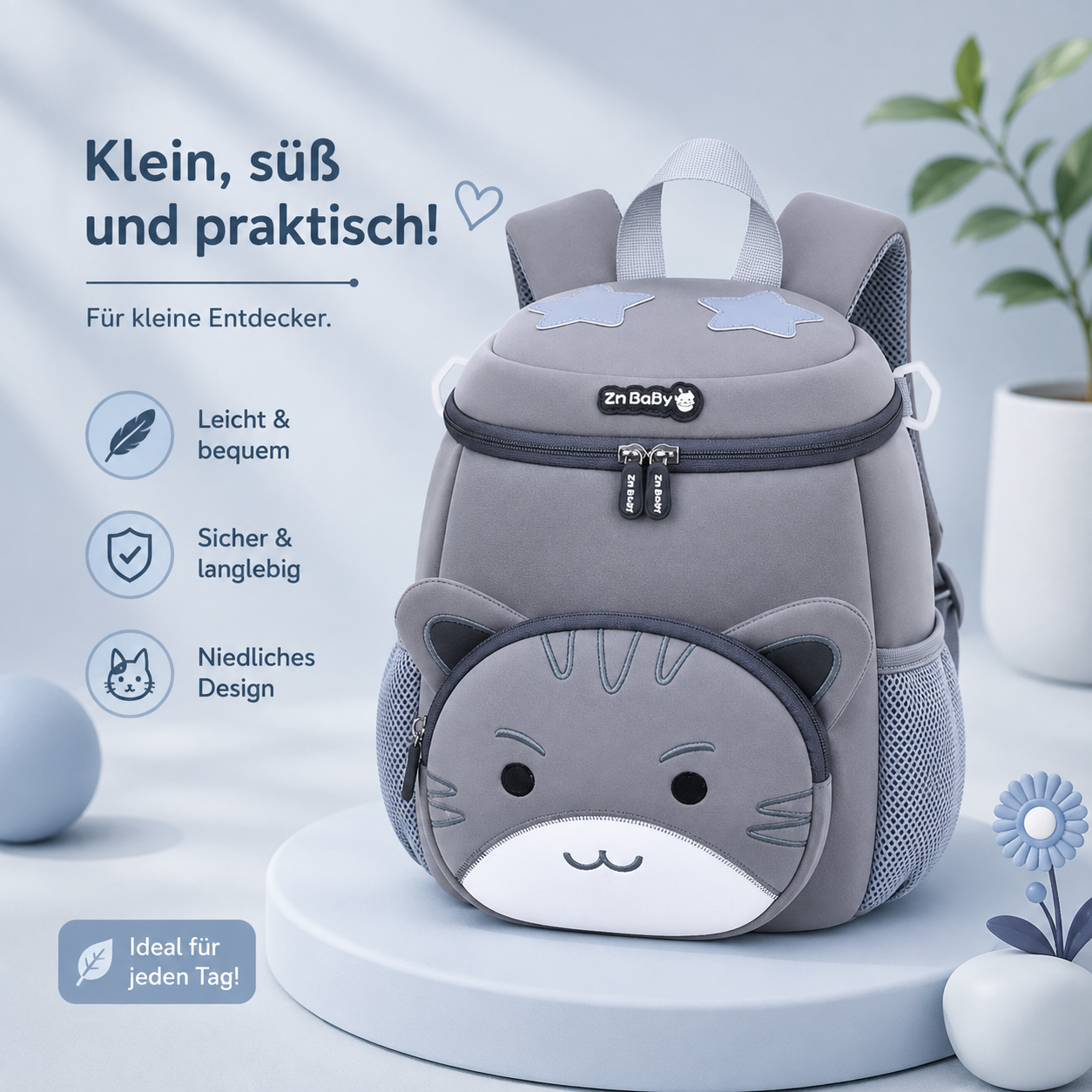 Asnova Kinder-Rucksack mit Tiermotiv