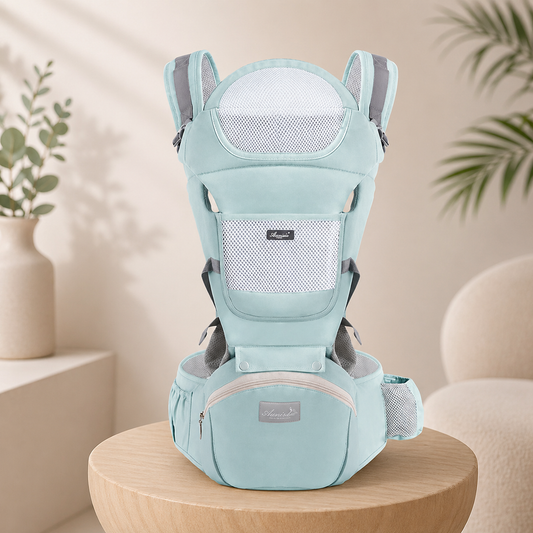 Ergonomische Babytrage mit Hüftsitz – Bequem & Sicher