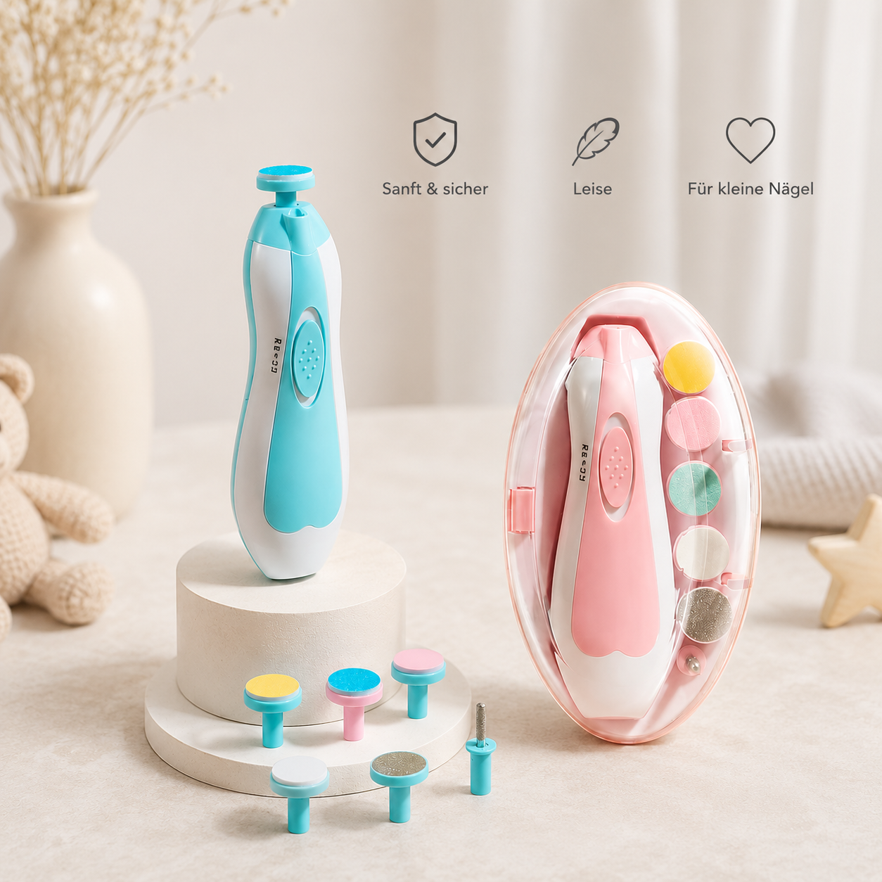 Asnova Elektrisches Baby-Nagelpflege-Set | Sanft & Sicher