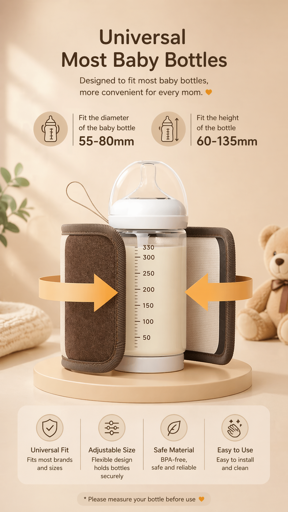 Tragbarer Baby Flaschenwärmer USB