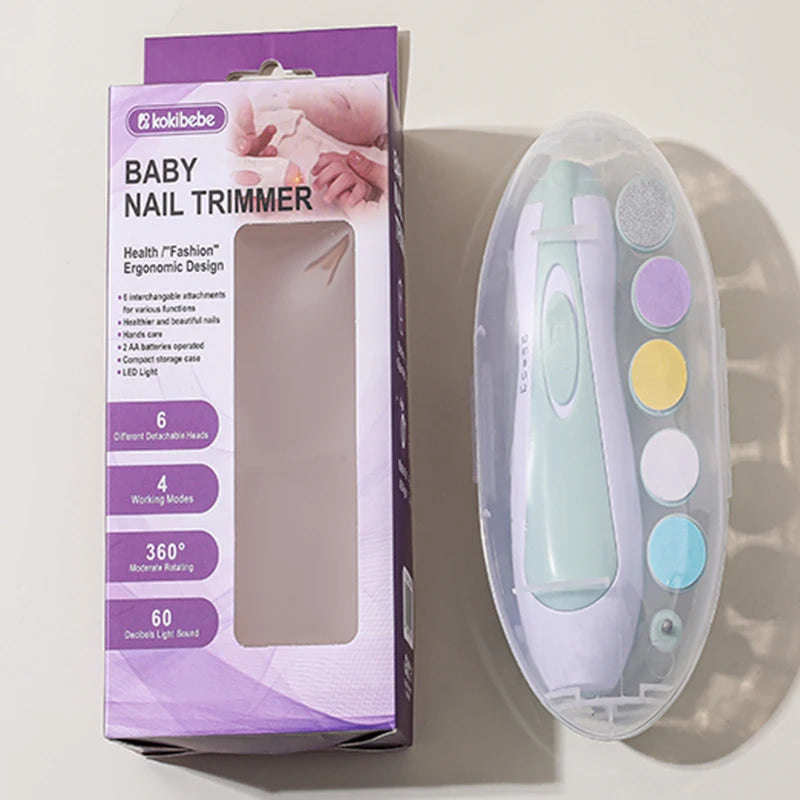 Asnova Baby Nail Trimmer Set | Safe & Gentle Electric Nail Care