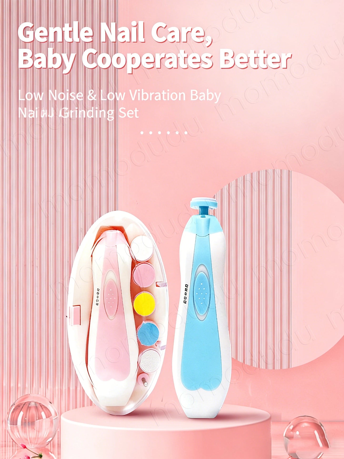 Asnova Baby Nail Trimmer Set | Safe & Gentle Electric Nail Care