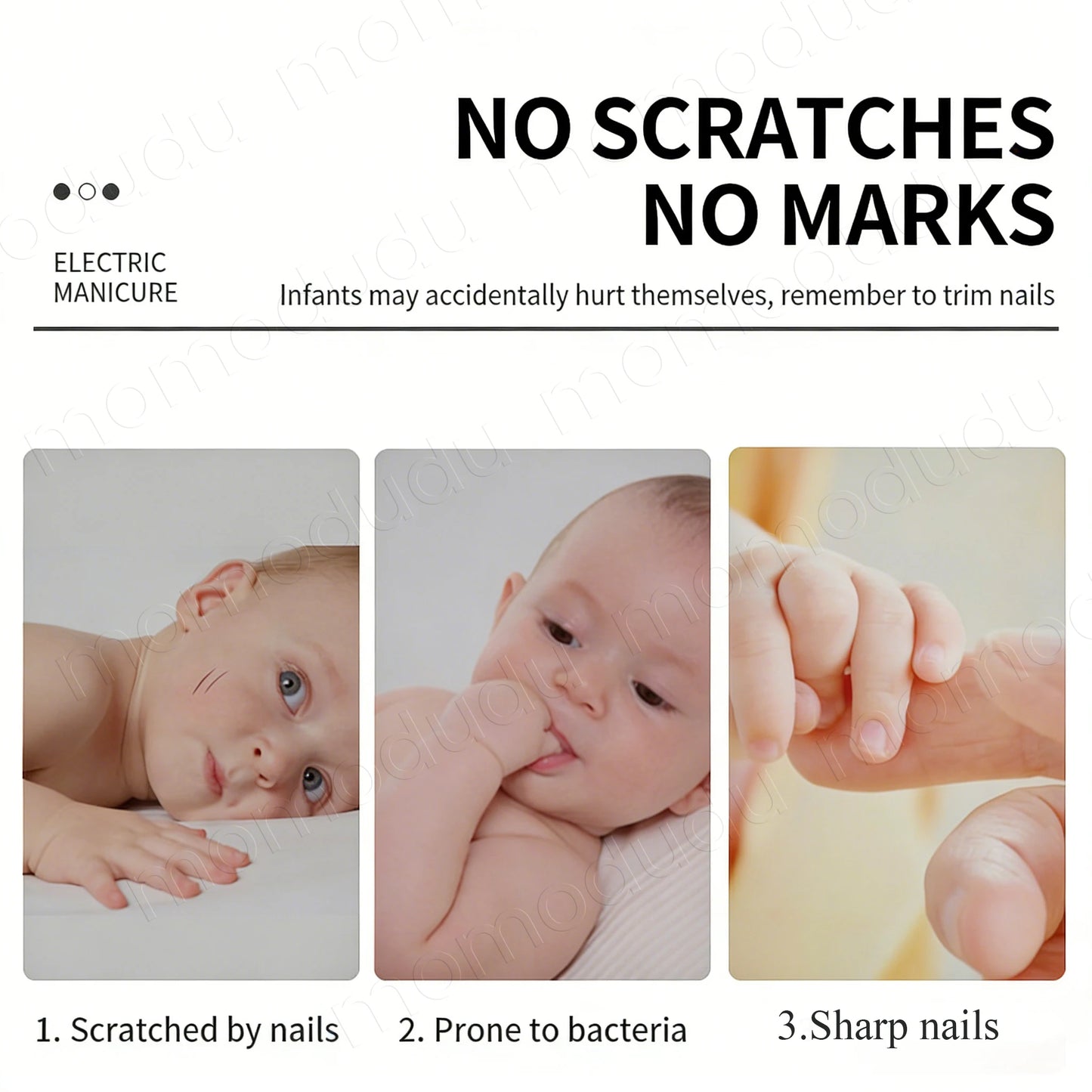 Asnova Baby Nail Trimmer Set | Safe & Gentle Electric Nail Care