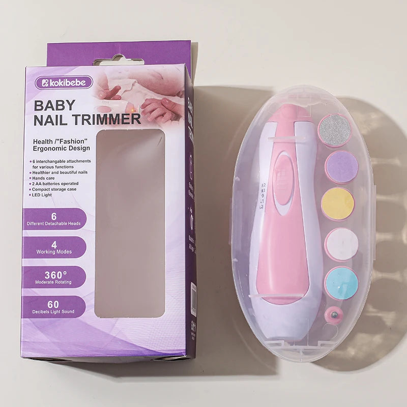 Asnova Baby Nail Trimmer Set | Safe & Gentle Electric Nail Care