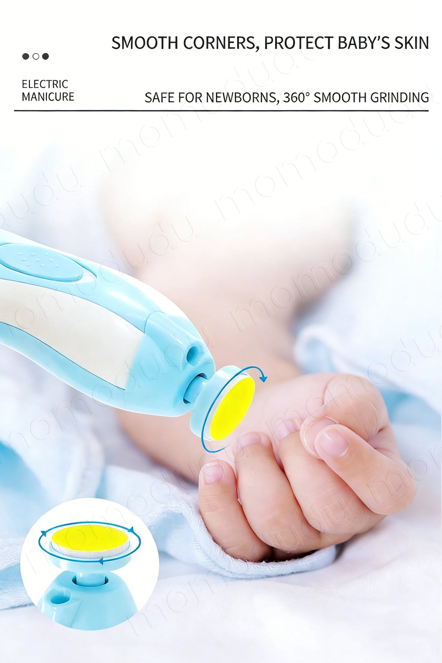 Asnova Baby Nail Trimmer Set | Safe & Gentle Electric Nail Care