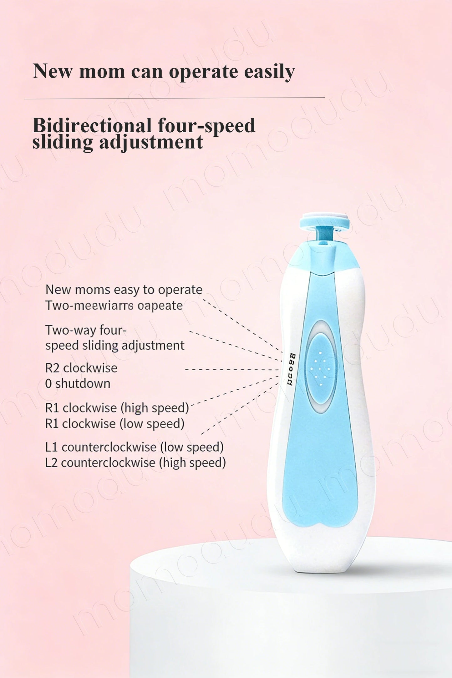 Asnova Baby Nail Trimmer Set | Safe & Gentle Electric Nail Care